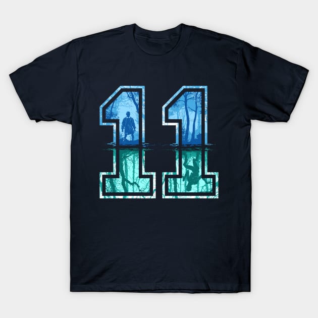 Strange Number 11 (blue) T-Shirt by djkopet